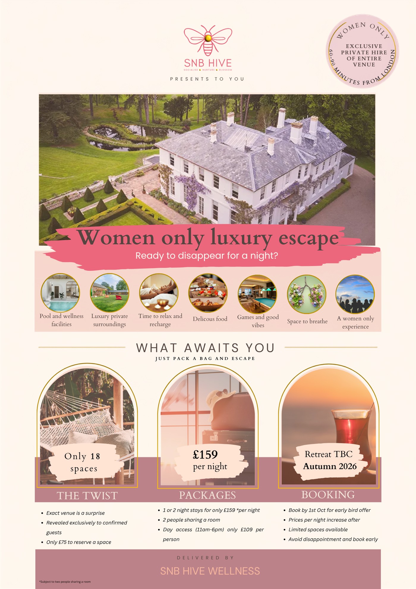 SNB Hive Wellness Series retreat — full details